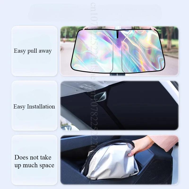 For BYD Sealion 07 BYD Sealion 7 2024 2025 Car Windshield Sunshade Foldable Umbrella Amry Front Heat Insulation Accessories