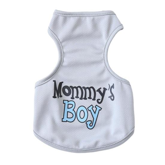 Pet Vest Round Neck Breathable Letter Soft Comfortable Cat Dog Print Pet Sleeveless Pullover