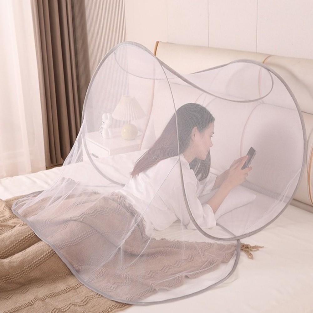 Foldable Face Head Mosquito Net High-Density Mesh Mosquito Net Stand Mesh Sleeping Net Hiking