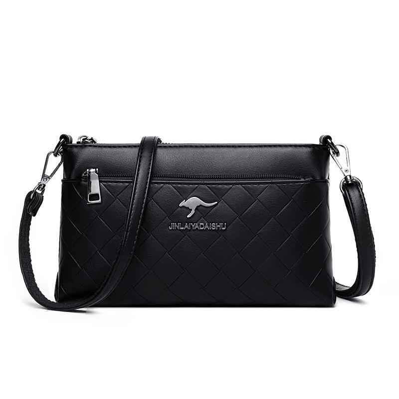 

2024 Soft Leather Crossbody Bag for Middle-Aged and Elderly Women - Single Shoulder Mom and Grandma Bag