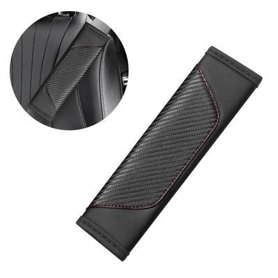 Leather Car Styling Seat Belt Cover Seatbelt Shoulder Strap Protector Pads For A3 A4 B5 B6 A3 8P 8V 8L A5 A6 C6 C5 A1 A7 RS