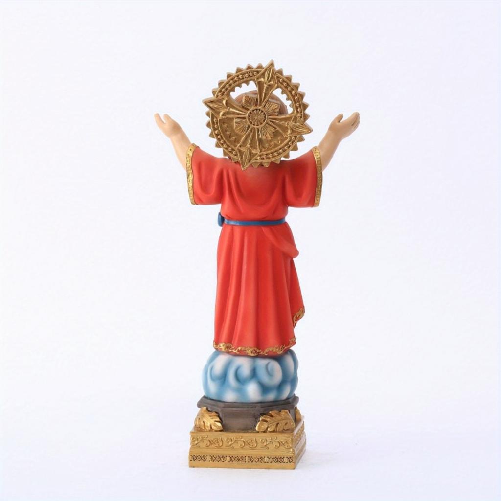 1 Stück 32,5 cm Statue Harz Divino Nino Jesus Statue Religiöse Dekoration 8' Hoch Harz Göttliches Kind Baby Jesus Figur Skulptur