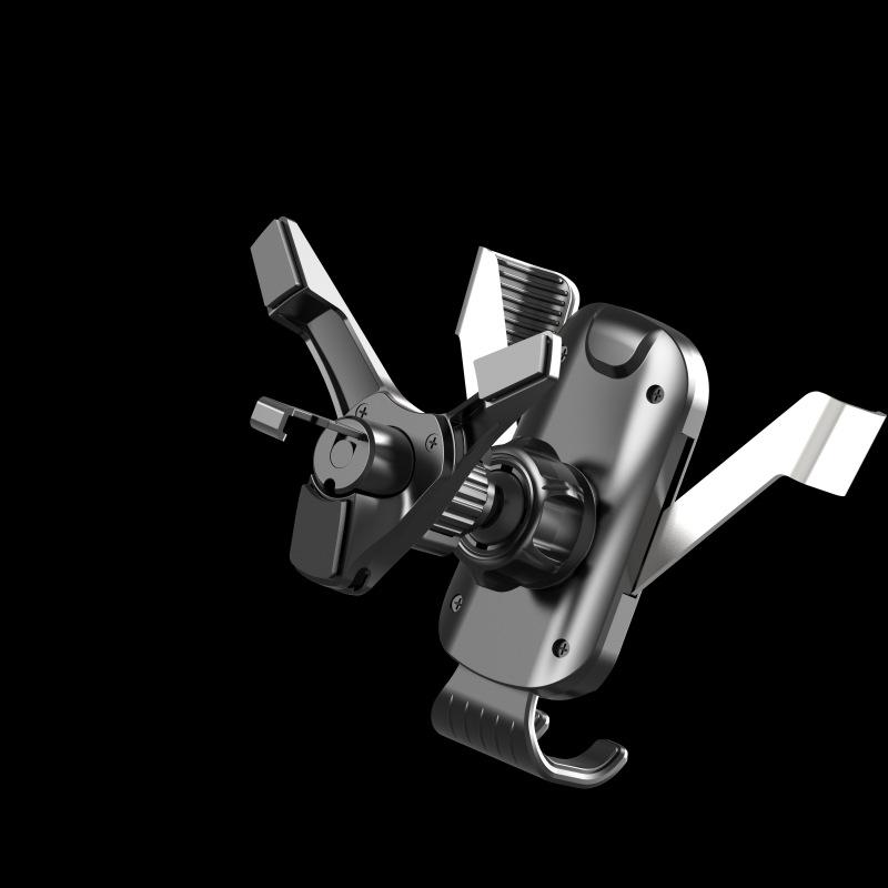 Τριγωνική Βάση Βαρύτητας Αθόρυβη Θήκη Τηλεφώνου Αυτοκινήτου για Στρογγυλούς Αεραγωγούς