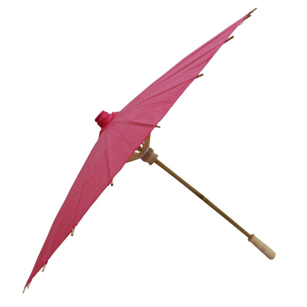 Smiti Japanese Paper Solid 9 84cm Rose Red Parasol, Color, Colors, Diameter,
