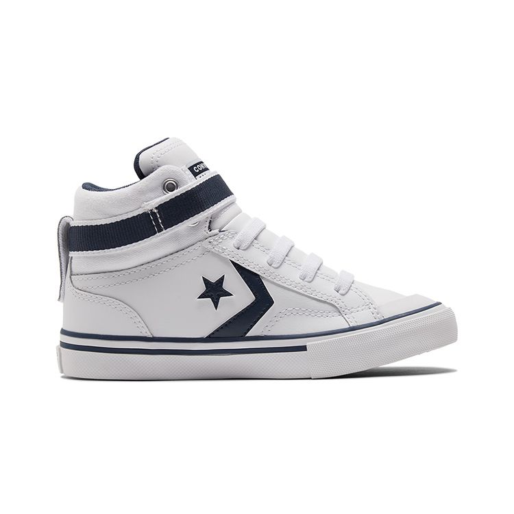 Converse Pro Blaze Strap Easy-On High PS Varsity Club Kids Sneakers White Navy A03839C