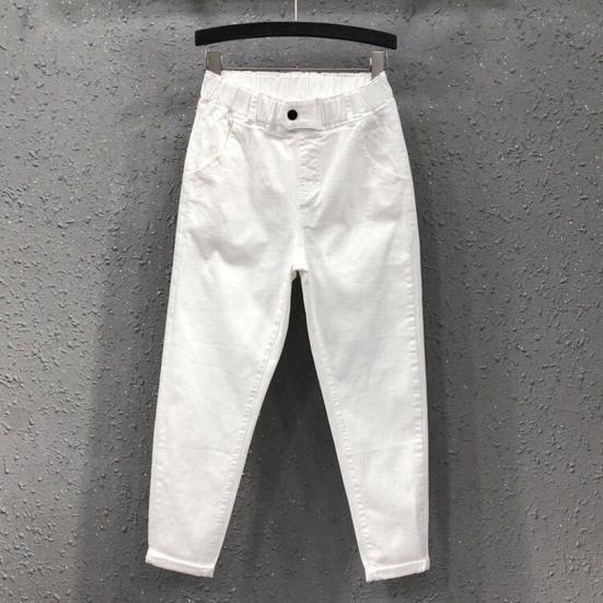 Dámské kalhoty pro volný čas Kalhoty se středním vzrůstem elastický harémové kalhoty Jednobarevné široké nohavice dlouhé kalhoty s kapsami Streetwear