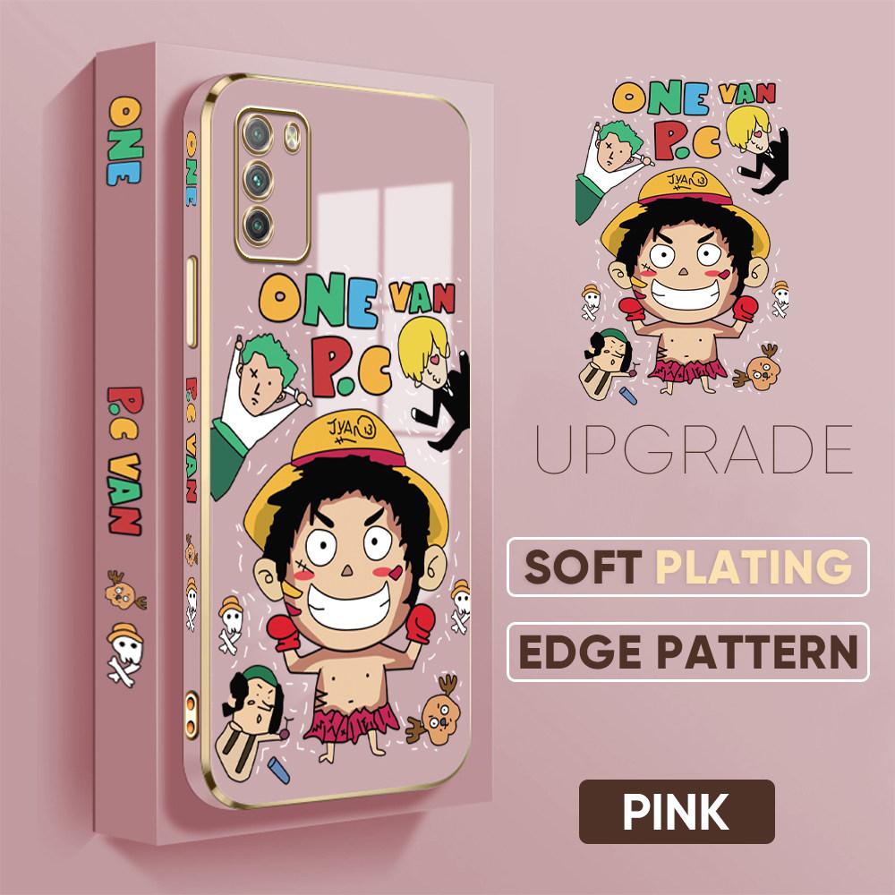 Modele de imprimare colorate Carcasă cu model cu margine pătrată Carcasă placată pentru telefon Carcasă de lux placată pentru telefon moale pentru Huawei Honor Xiaomi Redmi