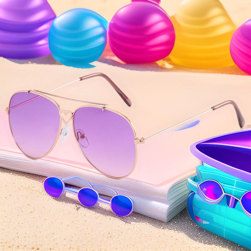 

Trendy UV Protection Metal Sunglasses for Kids