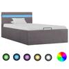 VidaXL Bed Frames with Hydraulic Storage LED Upholstered Bed Single Bed Adult Bed Storage Bed Bedroom Home 285624