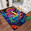 Colorful surreal glowing mushroom landscape carpet Yoga living room room decor children's crawling mat doormat area rug