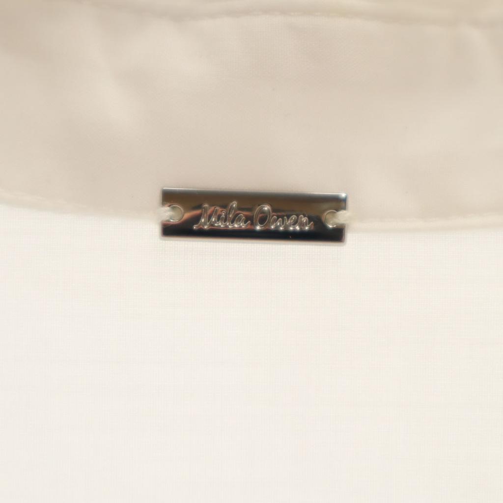 Mila Owen No Sleeve Shirt White Women Used