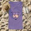 Cartoon Funny T-Towelie Towel Beach Towel Oversized Quick Dry Towel Absorbent Soft Swim BeachTowels for Men Women
