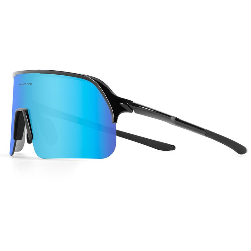 KAPVOE Lunettes de Cyclisme UV400 Lunettes de Soleil pour Course en Plein Air Sports Randonnée Conduite Lunettes de Soleil pour Vélo Hommes Femmes VTT Route