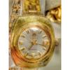 Used Working Item RADO Voyager Ladies Watch Automatic Winding Gold Date Vintage