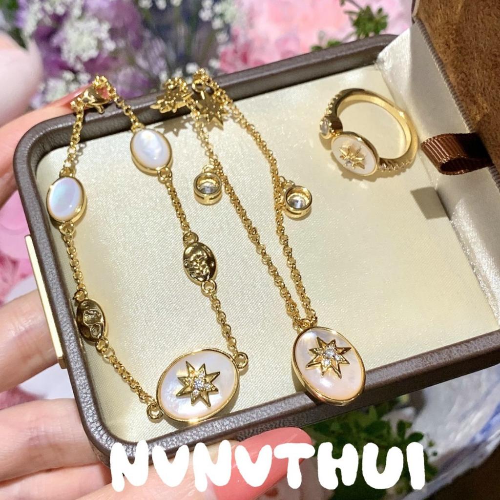 Italian Vintage Hammer Meteorite Star Glow Gem Necklace Vintage Comet Fritillary Teardrop Zircon Bracelet