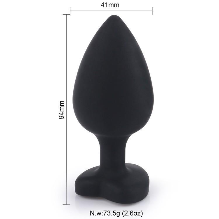 Heart-Shaped Silicone Anal Plug – Adult Erotic Toy & Dilator