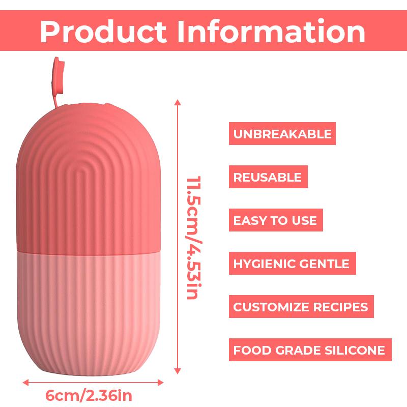 Ice Roller for Face Silicone Face Lifting Contouring Tools Ice Cube Roller Neck Eye Facial Massager Beauty Skin Care Reusable