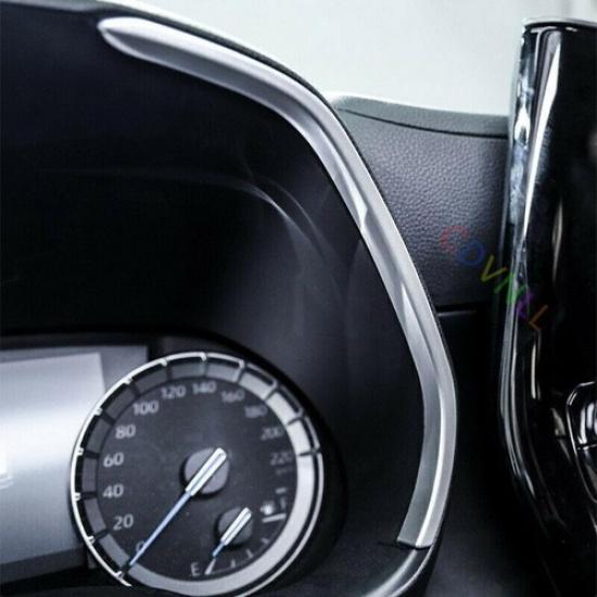 For Toyota Highlander 2020-2023 Matte Silver ABS Dashboard Instrument Cover Trim