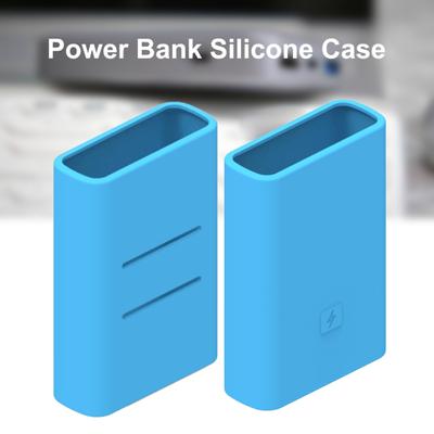 Custodia protettiva per Power Bank in silicone antipolvere a tinta unita, anti-caduta