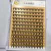 20D Hot Melt Cluster Lashes - Dense Three-Row Style, 10-Piece Curled High-Quality Segmented False Eyelashes