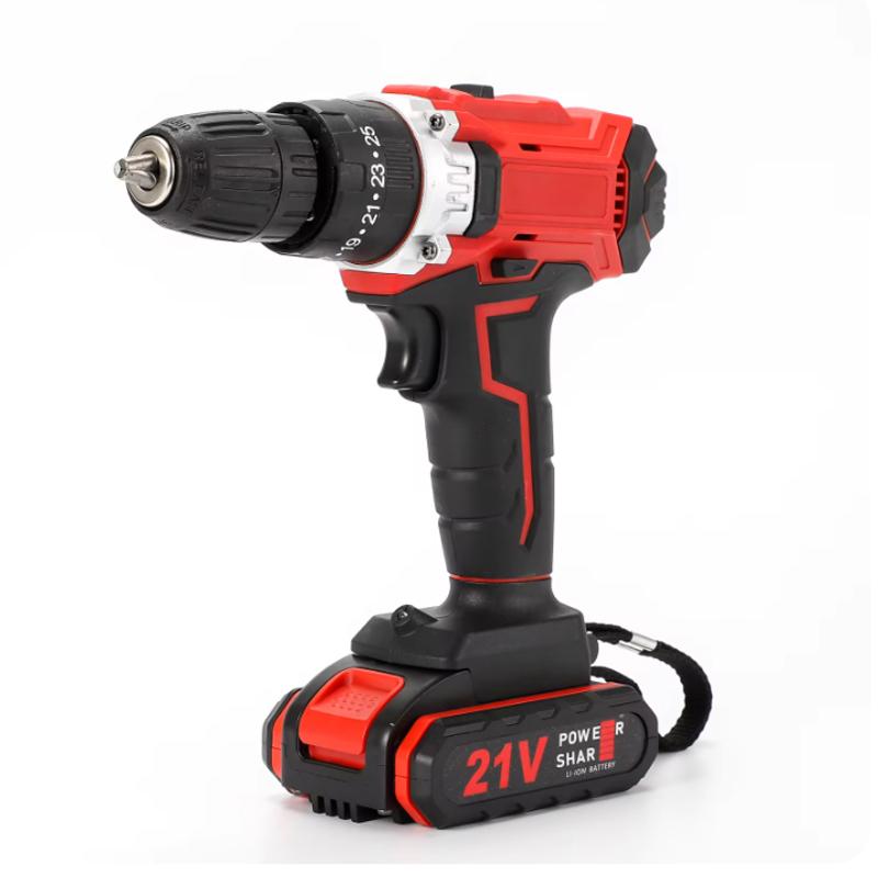 21V Electric Cordless Drill, Rechargeable Electric Cordless Hammer Drill. Mini Lithium Battery. Handheld Electric Drill, DIY
