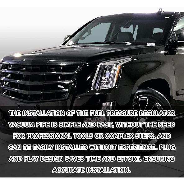 Fuel Pressure Regulator Vacuum Line Hose Pressure Regulator, Fuel Injector Pressure Tester kit for GMC Sierra Chevy Silverado Suburban Tahoe Yukon