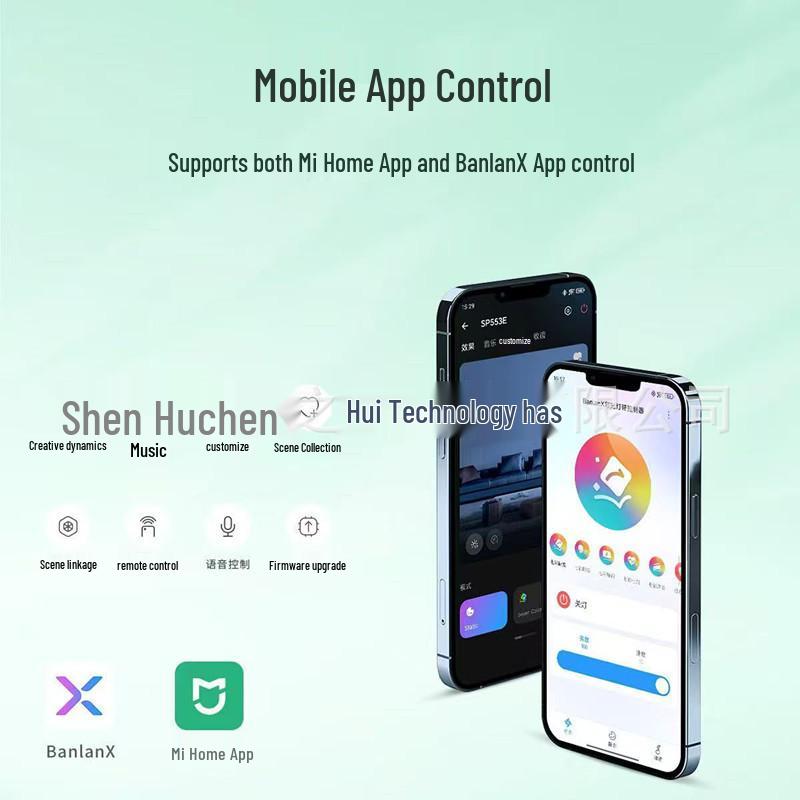 SP556E Wi-Fi/Bluetooth Monochrome Flowing LED Controller, compatible with Mi Home App.