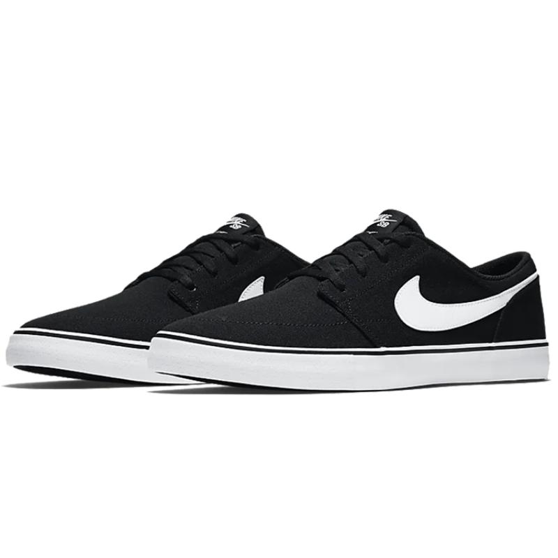 Nike Sb Solarsoft Portmore 2 Black Skateboard Shoes 880268-010