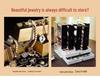 Acrylic Dustproof Earrings & Jewelry Organizer Box with Hanging Rack