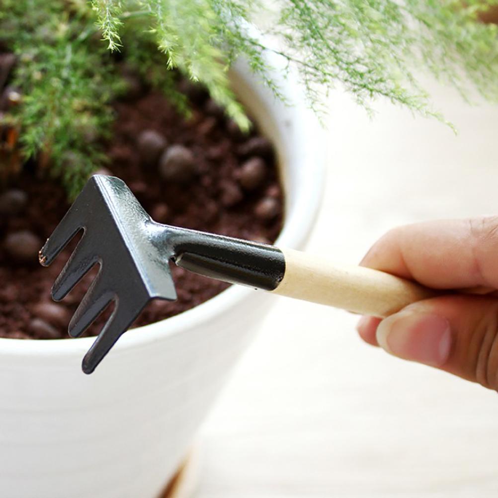 Hausgartenwerkzeugset Balkon Selbstangebaut Mini-Ausgrabung Passt Schaufel Rechen Gartenkombination