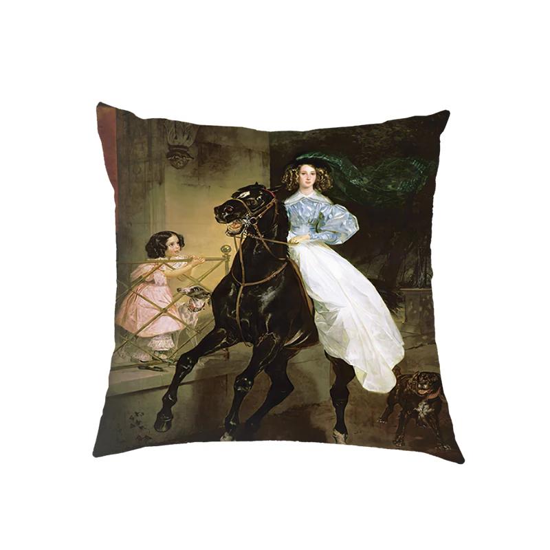 Artist John William Waterhouse Cushion Cover Religious Goddess Angel Pillowcase for Sofa Home Decor Throw Pillow Case Covers