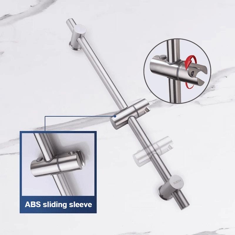 Non-drilled Lifting Rod Shower Accessory Shower Head Bracket Bathroom Rain Shower Head Base Adjustable Fixed Rod