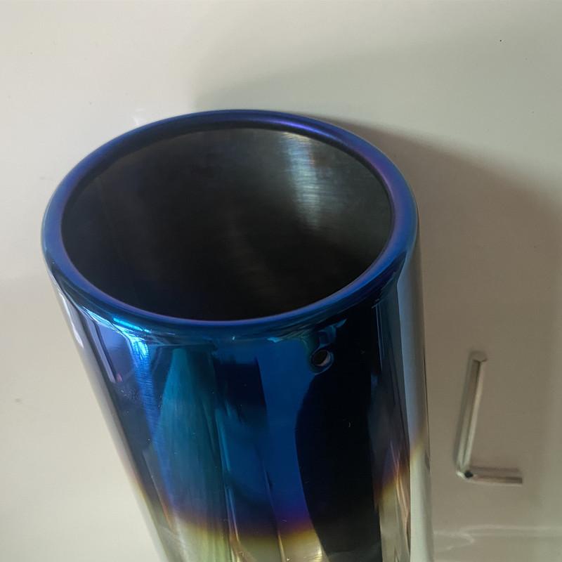 2.5 Inlet Exhaust Tips 2.5 To 4 Inch Exhaust Tip 12" Long Stainless Steel Universal Exhaust Tail Tip for 2.5" Outside Tailpipe