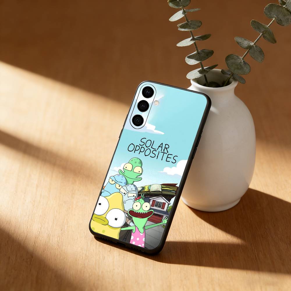 Cartoon S-Solar Opposites Phone Case For Samsung Galaxy A20,21s,22,31,32,52,53,72,73,80,91 Soft Black Shell