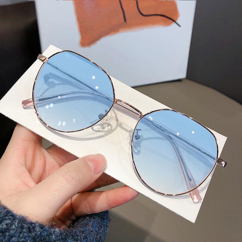 Ultralight Korean-Style Prescription Glasses for Women - Anti-Blue Light, Trendy & Protective Myopia Discoloration Lenses