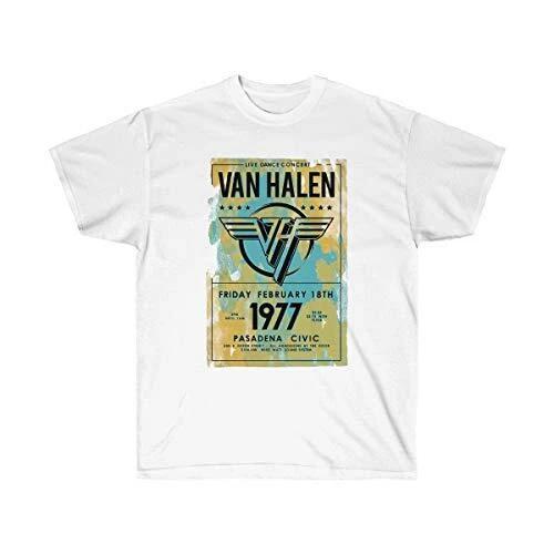 Van Halen Tour Pasadena 1977 Официальная футболка мужская унисекс 4XL
