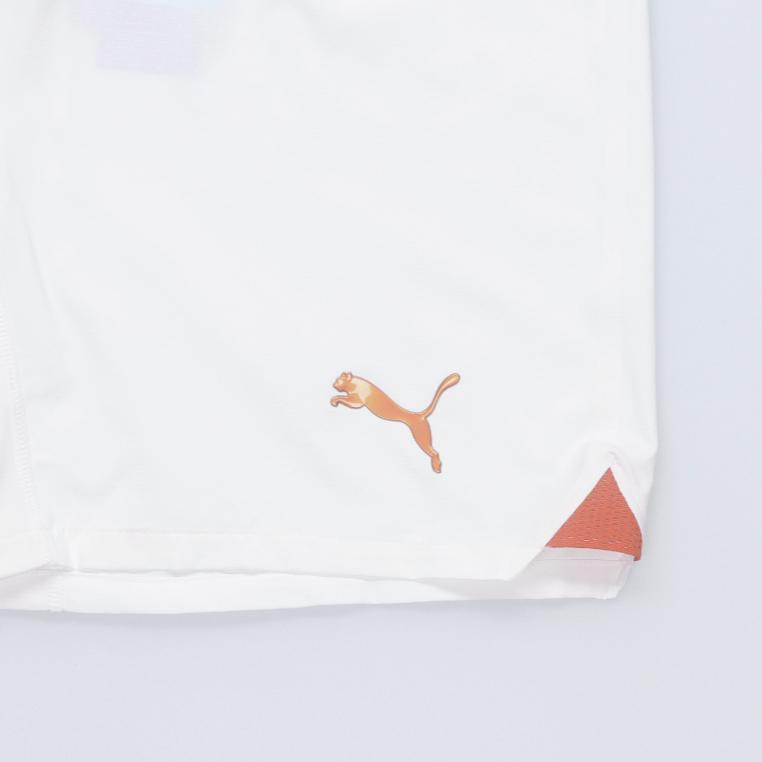 Puma 2023-24 Manchester City Player Edition Away Logo Badge Elastic Waist Mid-Rise Football Pants Unisex bottoms White 770478-07