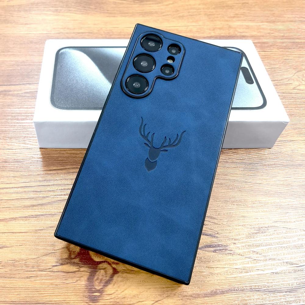 Vintage kožené pouzdro pro Samsung Galaxy S25 S24 S23 S22 S21 Ultra FE Note 20 A55 A54 A53 A52 5G S 25 24 23 22 A 55 54 Kryt ON