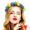Party Props Glitter Ball Hairbands Creative Mardi Gras Headdress Headpieces Hair Hoop  Girls
