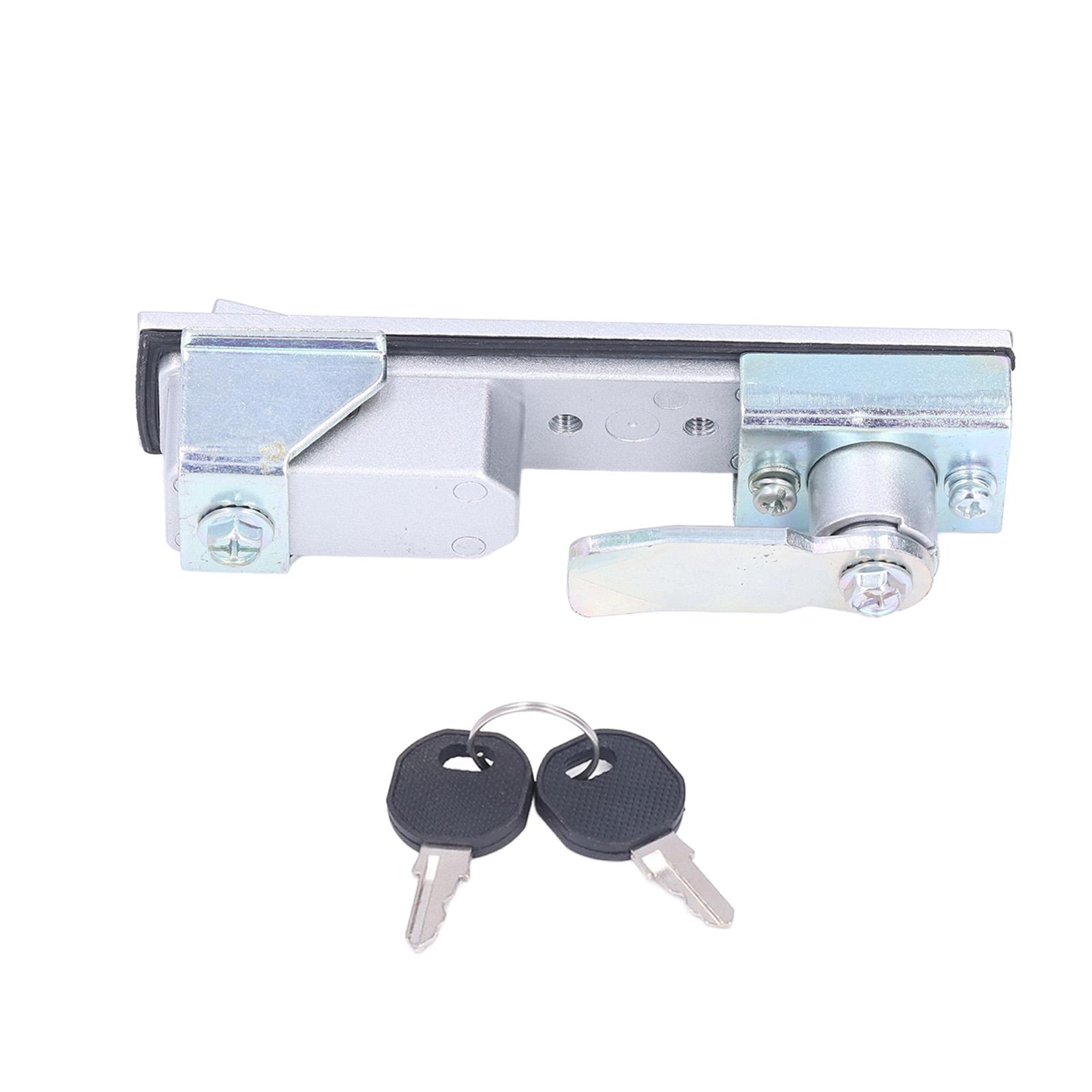 

RV Door Handle Latch Security Lock with 2 Keys Chrome Plated Zinc Alloy for Motorhome Yacht