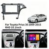 10 Inch Car Frame Fascia Adapter Android Radio Dash Fitting Panel Kit for Toyota Prius 30 2009-2015 RHD