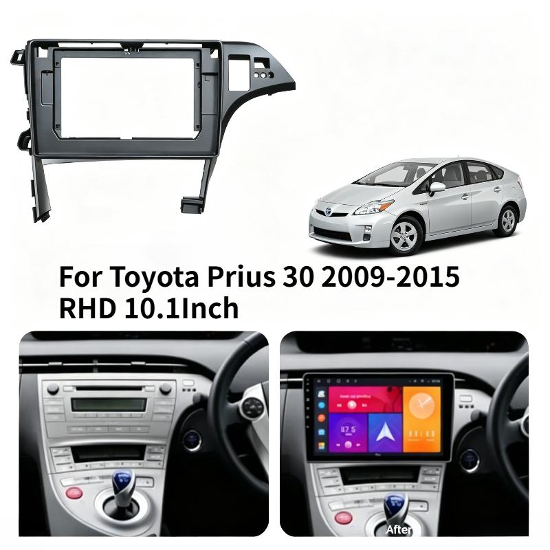 10 Inch Car Frame Fascia Adapter Android Radio Dash Fitting Panel Kit for Toyota Prius 30 2009-2015 RHD