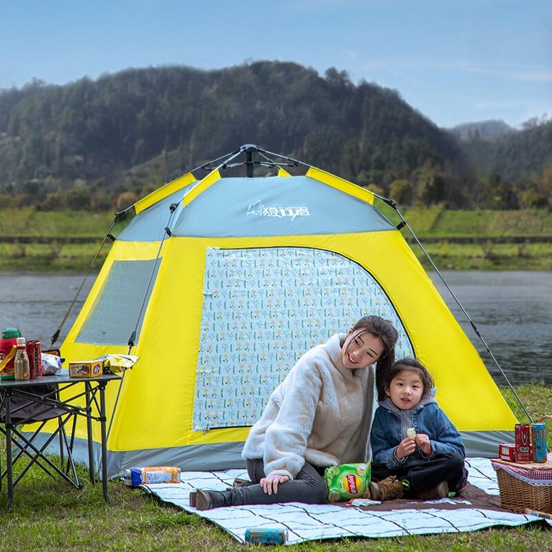 Wolf Walker 3-4 Person Automatic Pop-Up Camping Tent