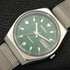 VINTAGE SEIKO AUTOMATIC 6309A JAPAN MENS GREEN COLOR DIAL WATCH A701641-5 R206c-a701641