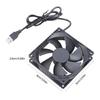 Router-Lüfter, PC-Kühler, TV-Box-Lüfter, kabellos, leise, 5V USB-Stromversorgung, 90mm Lüfter, Schutzgitter für Router, Modem, TV-Box