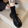 Platform small leather shoes genuine leather women's shoes spring and summer new Mary Jane single shoes