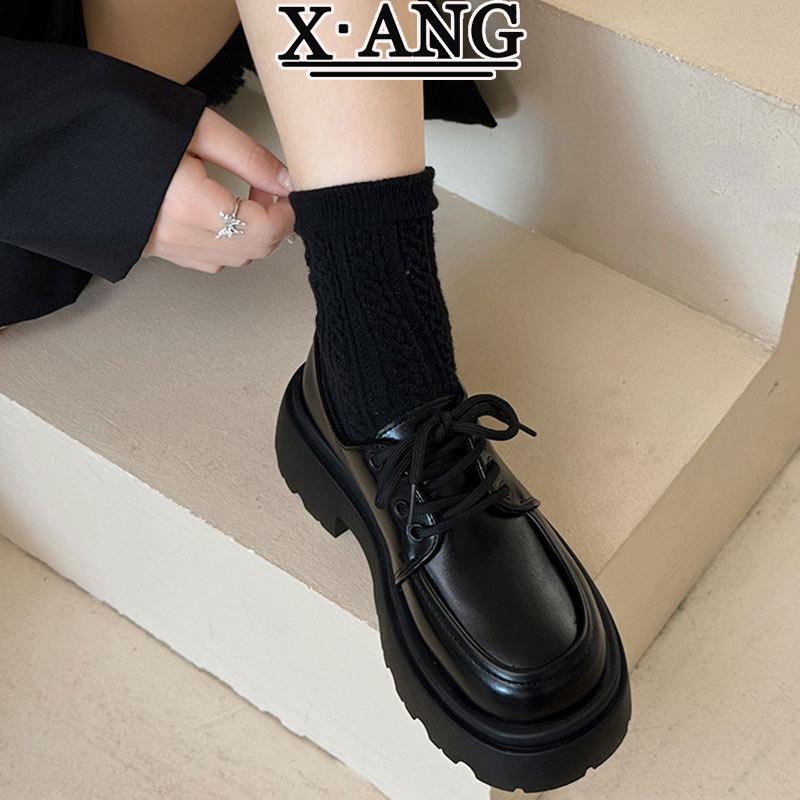 Platform small leather shoes genuine leather women's shoes spring and summer new Mary Jane single shoes