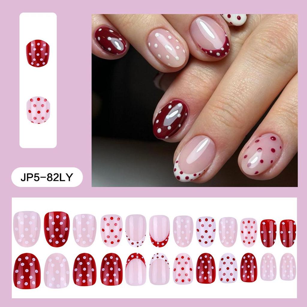 Pegatinas Desmontables para Uñas Estilo Europeo y Americano - Uñas Postizas Simples y Llevables