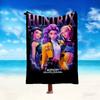 Kpop Demon Hunters Pattern Blanket, Cozy Blanket for All-Season Comfort on Sofas, Beds, Office, Car, Camping and Travel