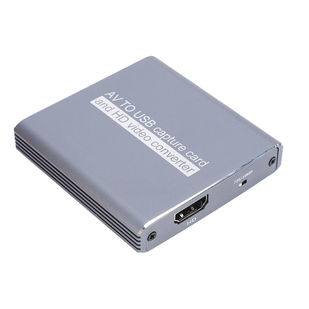 AV to Digital Converter HD Multimedia Adapter USB Video Capture Card Support for Hi8 Save Old Videos to Laptop and